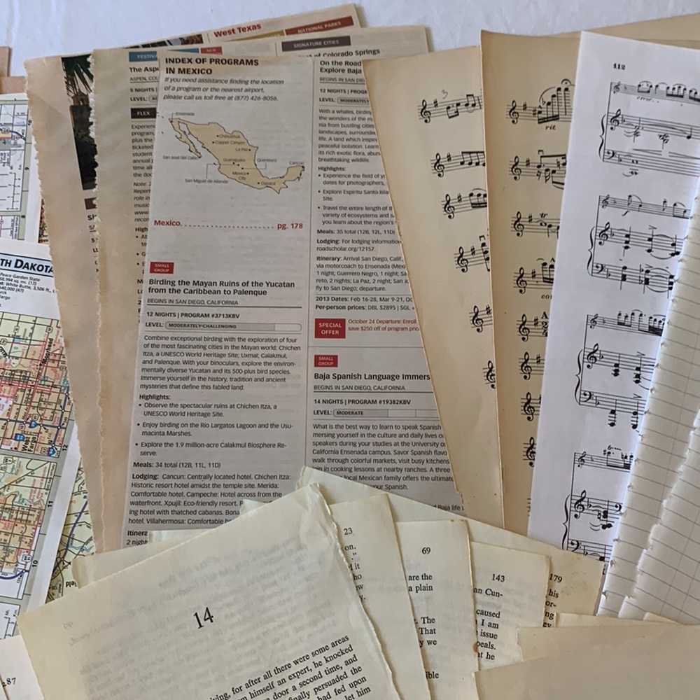 Over 50 vintage book pages for junk journaling and paper crafting. Variety! - Picture 4 of 11